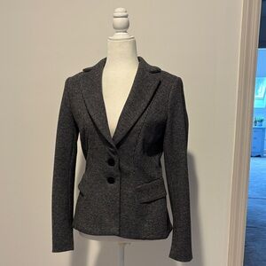 White House Black Market Charcoal Gray Tailored Blazer